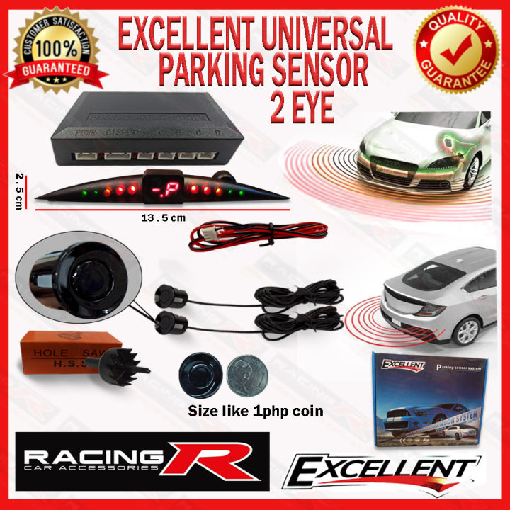 Universal LED Display Car Parking Sensor 2 EYE / Car Reverse Back up ...