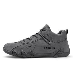 Enpor Sepatu Sneakers Pria Abu Fashion Casual Sneakers Slip On Cowok Kuliah Outdoor MC426