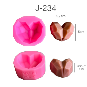 แม่พิมพ์ขนม หัวใจ เล็กใหญ่ วาเลนไทน์ ทำช็อคโกแลตได้ J-234