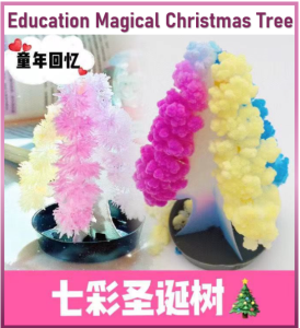 MY【Ready Stock】Magic Colorful Christmas Tree Education/Amazing Magical Crystal-Growing Mystical Trees 七彩圣诞树/魔法树浇水开