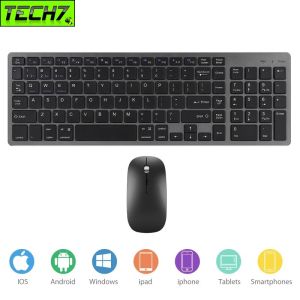 Bộ Bàn phím chuột không dây K835 - pin sạc - đa kết nối bluetooth 5.0 + 3.0 + Usb wireless 2.4g
