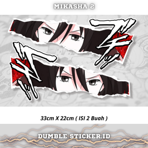 Sticker Stripping All Type Motor Print Cutting Stiker Mata Anime Mikasha 2