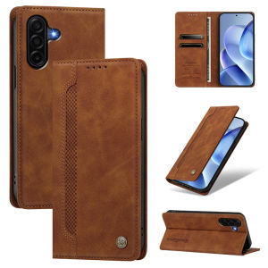 Luxury Business Case For Samsung Galaxy S26 FE A27 A37 A57 A56 A36 M56 S25 FE S26 Ultra S26+ S25+ S24+ S26 Edge S25 Edge Stand Wallet Phone Cover Cases