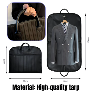 [SG Stock] Foldable Waterproof Oxford Garment Bag Dustproof Suit Cover Business Travel Clothes Storage Suit Carrier