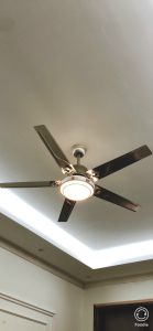{BH 5 năm Động cơ DC 6 cấp độ} Quạt trần đèn cánh hợp kim nhôm đèn led 3 ánh sáng chế độ đảo chiều hút ẩm điều khiển từ xa GRE99