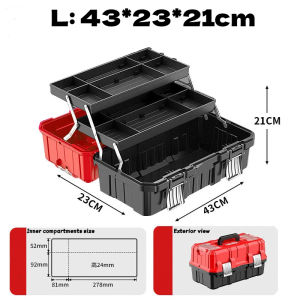 SG RumahHome® Home Toolbox portable large capacity hardware repair electricians storage box