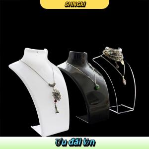 SHNGki Mannequin Bust Trang Sức Hiển Thị Giá Vòng Cổ Hiển Thị Chủ Trang Sức Tổ Chức Cho Tai Stud Bông Tai Đứng Chuỗi Vòng Cổ