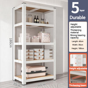 Boltless Steel Rack Adjustable 5/6 Layers Stainless Organizer Load 750KG Kitchen Storage waterproof