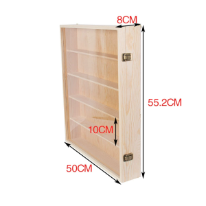 ⭐5/7 Lapis⭐Kayu Padat Akrilik Display Rak Display Box Rak Pajangan Boneka Popmart/Bukaan Dan Penutupan/Lemari Penyimpanan Kotak Buta Anti Debu/Lemari Pajangan Terpasang Di Dinding/Terpasang Di Dinding zyp