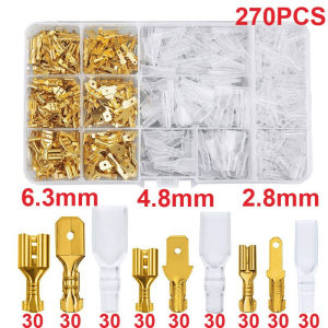 270/120/1 pcs Skun Kabel Terminal Kuningan Konektor Gepeng Female Quick Self/Sambungan Kabel Listrik