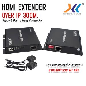 HDMI Extender IP RJ45 Cat5 Cat6 1080P HDMI to Ethernet Network Extender ผ่านสวิตช์เครือข่าย 300 เมตร