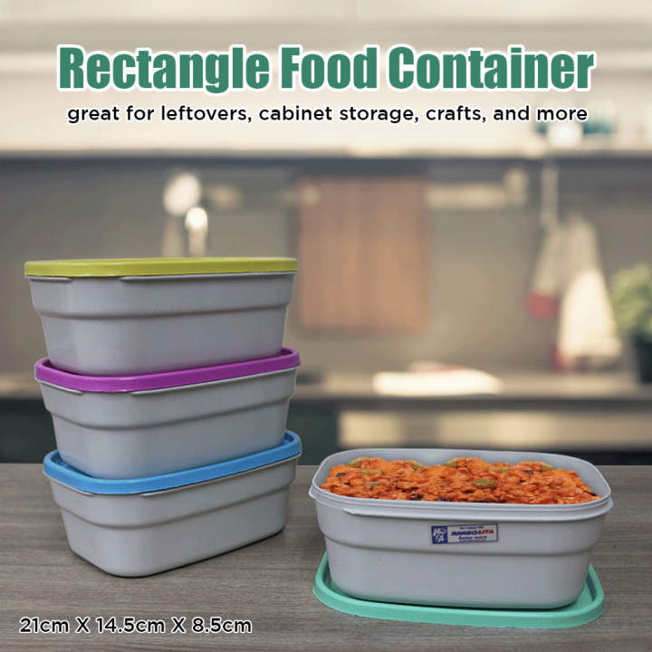 Rectangle Refrigerator Tupperware Kitchen Container Plasticware Food ...