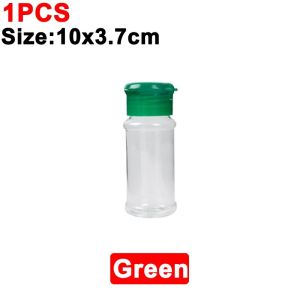 Polocat Clear Plastic Spice Jar Kitchen Seasoning Bottle Salt Pepper Shaker Container Barbecue Condiment Jar Kitchen Spice Storage Tools