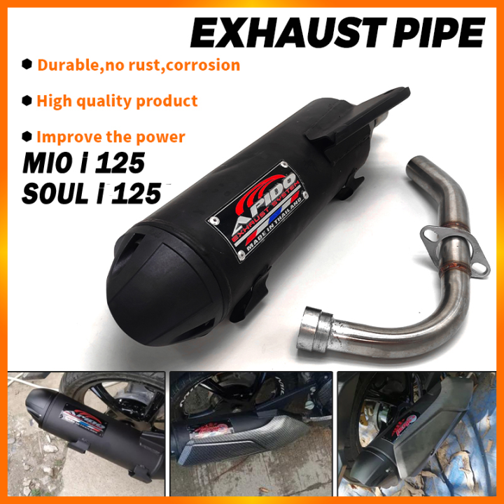 E&M MIO i 125 Motorcycle Muffler Exhaust pipe for MIO i125/ MIO Soul i