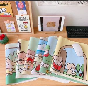 Tấm lót chuột bàn di chuột cỡ lớn chống nước hoạt hình dễ thương