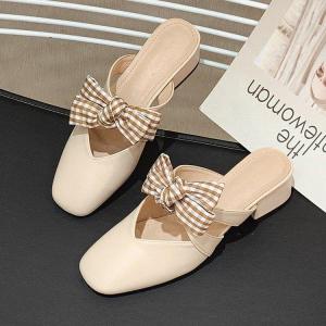 [BISA COD] Free Box FlatShoes Slip On sepatu wanita heels import fashion sepatu hak tinggi wanita terlaris dan terkiniian Heels Wanita sandal hak Wanita NS7724
