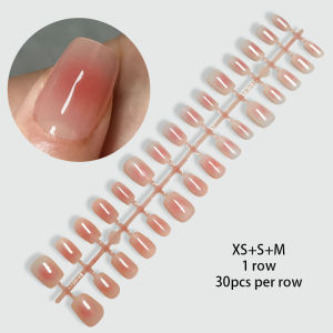 BORN PRETTY 30Pcs Nail Tip Fake Nail Fashion Wearable False Nails Simple Full Cover Press on Nails DIY Wear Nail Tool