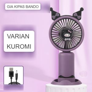KIPAS SANRIO BANDO | KIPAS PORTABLE SANRIO | PORTABLE FAN | USB FAN | KIPAS USB | MELODY | KUROMI | CINAMORROL | HELLOKITTY | CHARGER USB FAN | KIPAS GENGGAM | HADIAH ULANG TAHUN ANAK | BIRTHDAY GIFT | KADO ULANG TAHUN