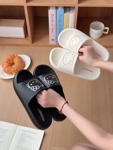 Licensed Hello WomenS Sandals 2026 New Model Home Anti-Slip Cute Ins Style For Girls Suitable For Outdoor Wear