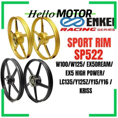 ENKEI SP522 SPORT RIM Y15ZR LC135 Y125ZR Y125 Y15 135LC LC4S LC5S RIM SUKAN SP522 ENKEI RIM SP522 5 BATANG RIM