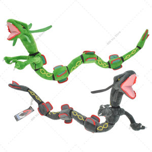 75CM Pokemon Plush Rayquaza Shiny Rayquaza Green Black Peluche Stuffed Doll Toys Gifts for Kids Birthday Christmas Gift