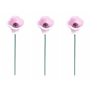 MIIQNUS 3pcs Gốm sứ Máy cấp nước Bee Butterfly Hình hoa Đa chức năng Hoa nhân tạo Sáng tạo Tự làm Cốc uống nước cho côn trùng Sân