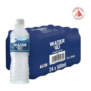 Pokka Water 4U Pure Drinking Water (24 X 500ML) - Case