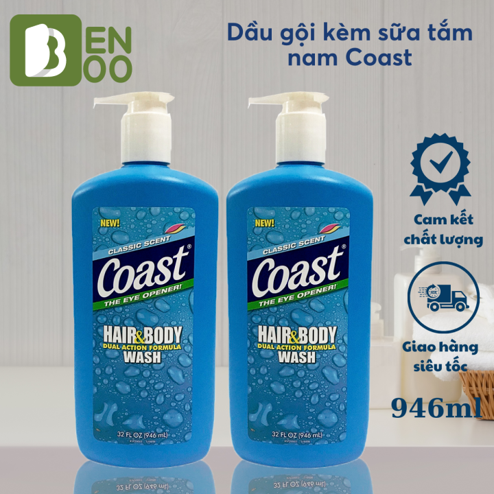[CHÍNH HÃNG] Dầu gội đầu kiêm sữa tắm 2in1 cho nam Coast hàng Mỹ chai ...