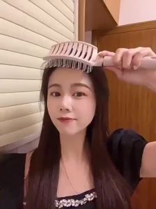 Lược Chải Tóc Bán Nguyệt Giúp Mát Xa Da Đầu Tạo Kiểu Tóc đa năng đầu tròn