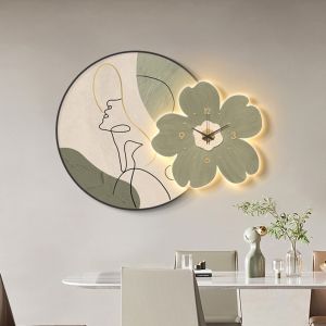Đồng Hồ Decor Đồng Hồ Tráng Gương Tích Hợp LED Có Điều Khiển Từ Xa