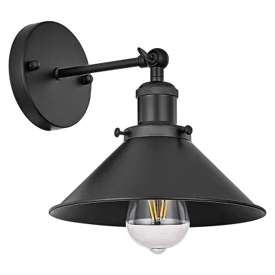 Seville Industrial Wall Sconce Light Adjustable Vintage Wall Lamp Fitting for Restaurants Bedroom Kitchen e27 Base Indoor Lighting without Bulb