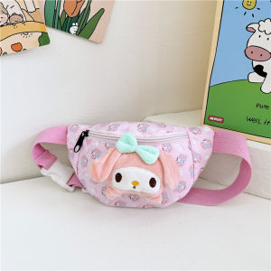 New Cartoon Childrens Waist Bag Cute Kindergarten Backpack Childrens Baby Crossbody Bag Mens and Womens Shoulder Bag
