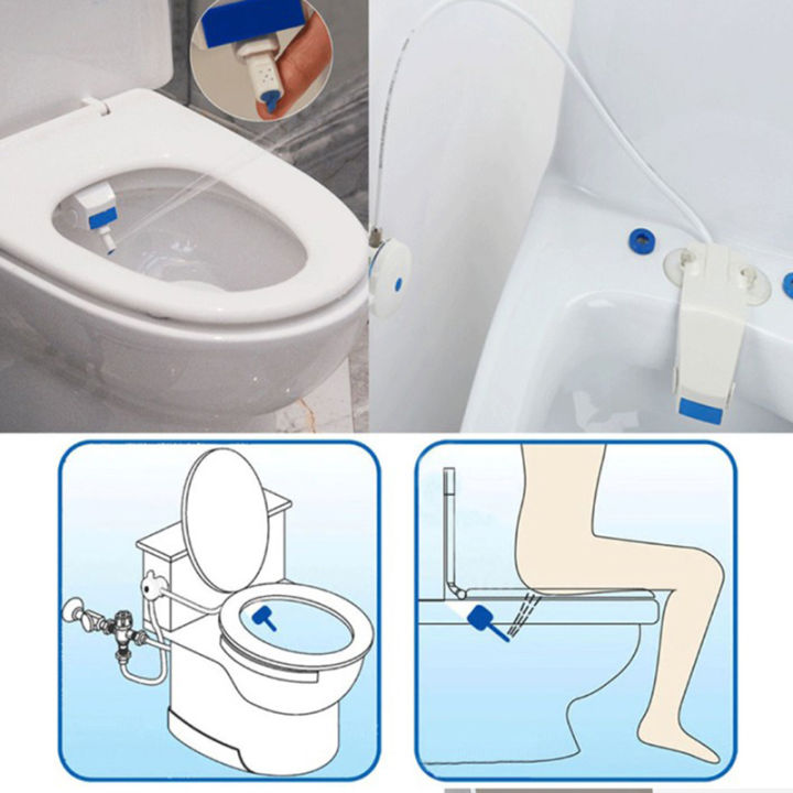 FUYU Bathroom Bidet Toilet Fresh Water Spray Clean Seat NonElectric