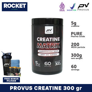 PROVUS Creatine Matrix 300 gr 60 serving - 100% PURE Kreatin BPOM