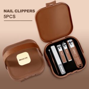 7 In 1 Nail Clippers Set Storage Box Manicure Case Pedicure Kit Personal Care Home Essentials
