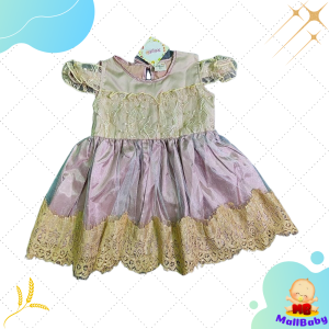 Baju Bayi Perempuan Dress Anak Cewek Gaun Cantik Pesta Gold Navy MallBaby