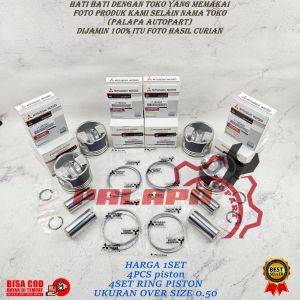 SEHER + RING PISTON SIZE 0.50 MITSUBISHI TRITON ALL NEW KL1T 4N15 TIPE AXCCED