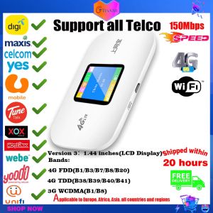 4G Wifi Router mini router Modem Wifi Sim Card Modem Wifi Modified Unlimited 3G 4G Lte Wireless Portable Pocket Wifi Mobile Hotspot Car Wi-fi Router With Sim Card Slot