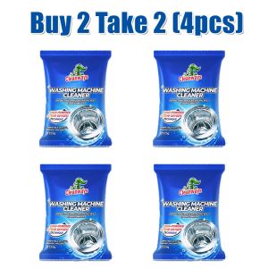 【Buy 3 Take 3】6pcs Washing Machine Cleaner Deep Clean Antibacteria Washing Machine Mold Remover Washing Machine Cleaner 99.9% Antibacterial & 100% Mite Removal & Odor Eliminator Cleaner(125g) Antibacteria Washing Machine Drum Cleaner Powder Descaler