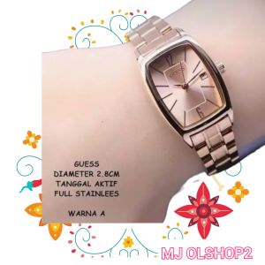 PROMO JAM ANGAN FASHION WANITA TERBARU TANGGAL AKTIF RANTAI STAINLESS BISA BAYAR DITEMPAT