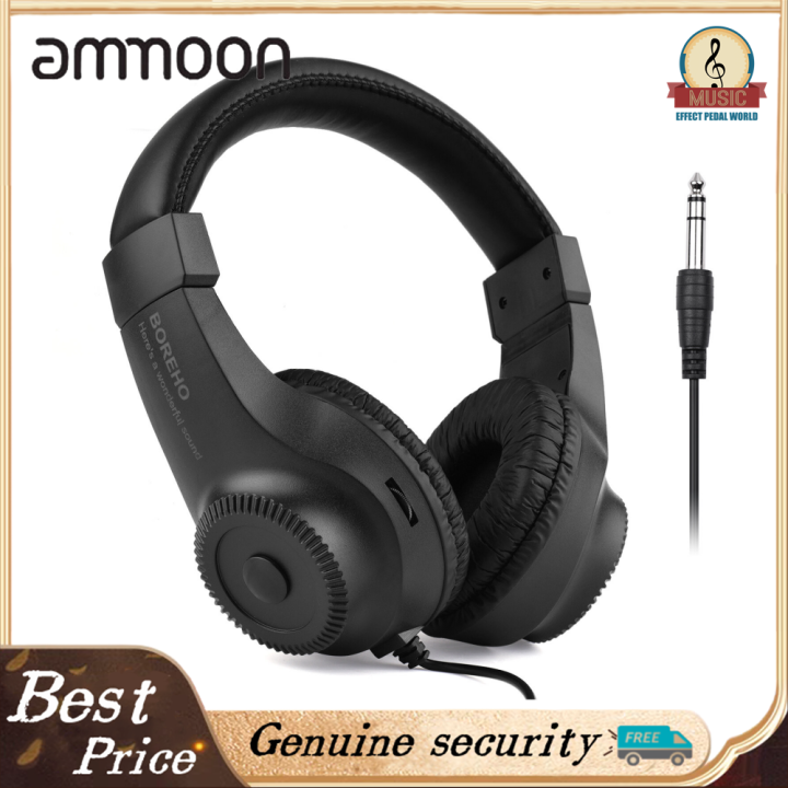 Wired Stereo Monitor Headphones Over-ear Headset with 50mm Driver