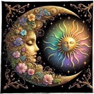 Tarots Khăn trải bàn bàn hoa vải mặt trăng mặt trời Chiêm Tinh Khăn trải bàn divinations thẻ vải tấm thảm trang trí tường