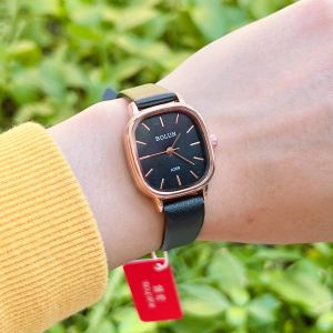 นาฬิกาแฟชั่นผู้หญิง ยี่ห้อหรู โบลัน หน้าปัดขนาด 25มม. ระบบควอทช์ สายหนัง มีหลายแบบให้เลือก