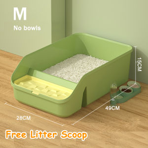 Cat Litter Box Wide Pedal Extra Large Cat Litter Pan Litter Leak Proof Convenient And Easy To Clean