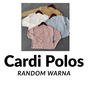 Inara Blouse Knit lengan Panjang Long Slevee Ada kancing di Tangan Premium