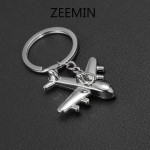 Zeemin New Aircraft Metal Key Chain Airplane Keychains Gift Car Key Ring Bag Classic Key Holder Pendant Party Gift Jewelry S020