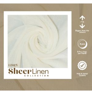 LIMIN 7FT Korean Blackout Curtains with Ring Window | Mocha Brown Gray | Living Room Bedroom Kurtina