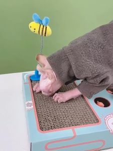 Enrichment Toys for Indoor Cats cat Whack a mole with cat Scratching pad Cardboard Box to Make Lots of Fun Interactive Toy to Relieve Boredom and Train I