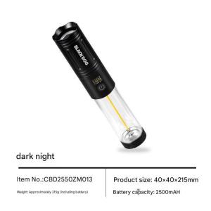 BLACKDOG Camping Lamp Outdoor Waterproof Hanging Torch Light Zoom Rechargable Led Bright Lampu Suluh