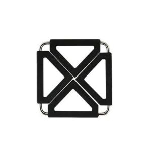 ANGY  Foldable Silicone Trivets  Pot Mat With Stainless Steel Frame Insulated Heat Resistant Pad Coasters Anti-scald Expandable Pot Mat Dining Table